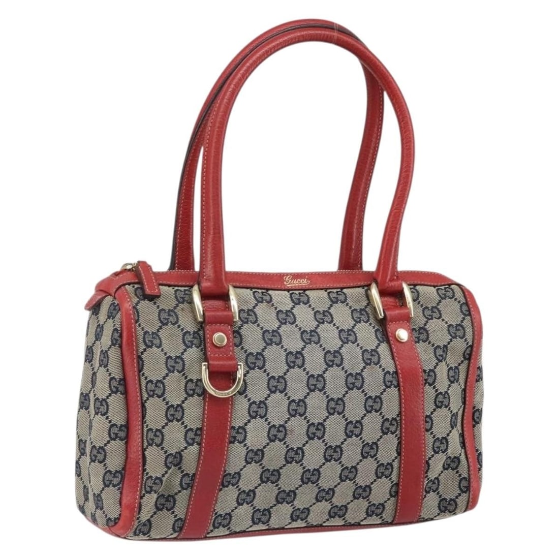 Navy Gold GG Canvas Gucci 130942 Tote Bag Made in Italy (1 of 18)