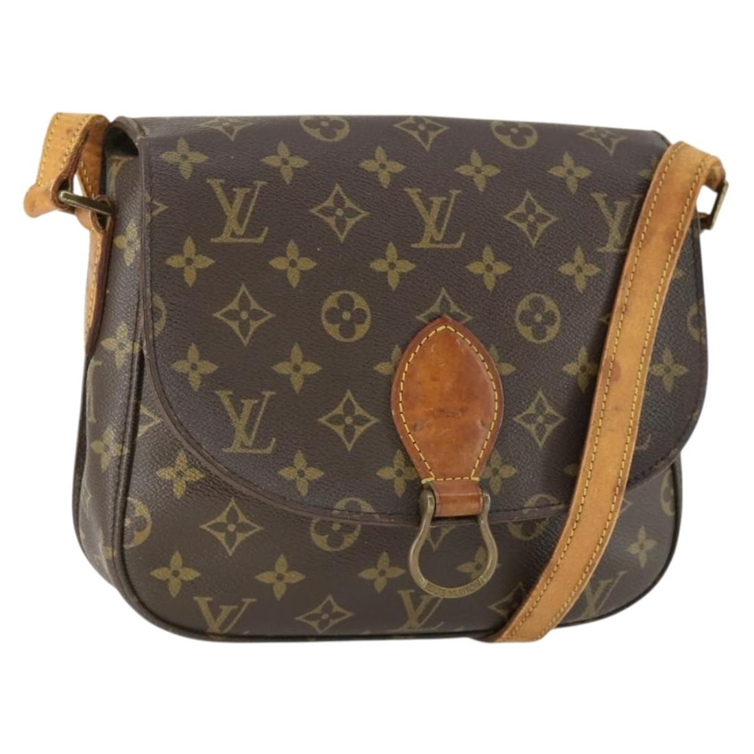 Louis Vuitton Saint Cloud GM Monogram Canvas M51242 Shoulder Bag: Louis Vuitton Saint Cloud GM Monogram Canvas M51242 Shoulder Bag This is a Louis Vuitton Saint Cloud GM shoulder bag crafted from signature Monogram canvas. It features an adjustable shoulder strap an