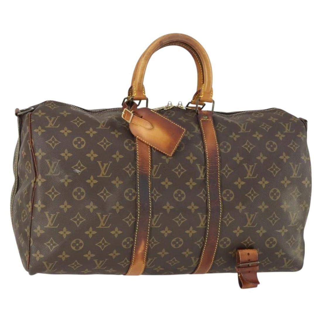 Louis Vuitton Monogram Canvas Keepall Bandouliere 45 Boston Bag M41418: Louis Vuitton Monogram Canvas Keepall Bandouliere 45 Boston Bag M41418 This is a Louis Vuitton Monogram Keepall Bandouliere 45 Boston Bag, model M41418. Crafted from signature Monogram canvas, it feat