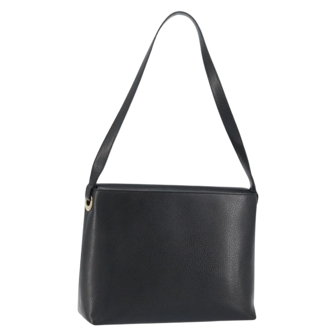 GUCCI Black Leather Shoulder Bag with Gold Accents Authentic (1 of 18)