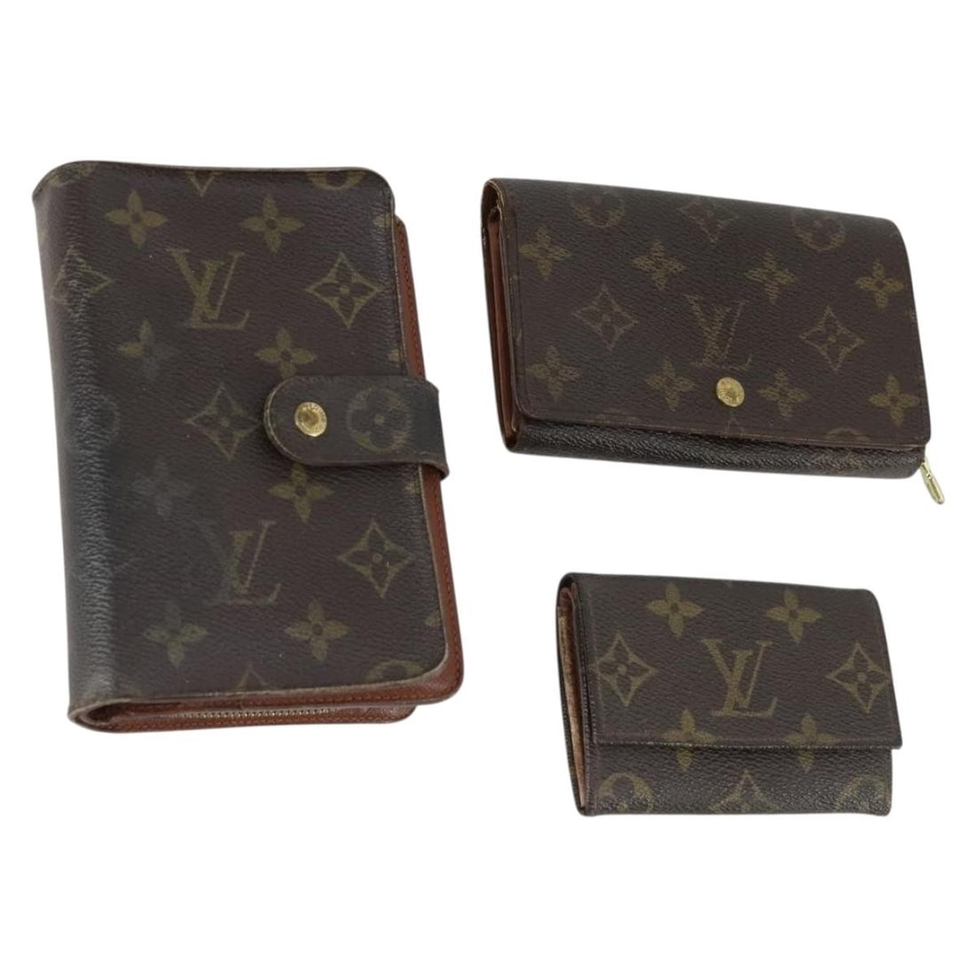 LOUIS VUITTON Monogram Wallet 3 Piece Set Authenticated (1 of 18)