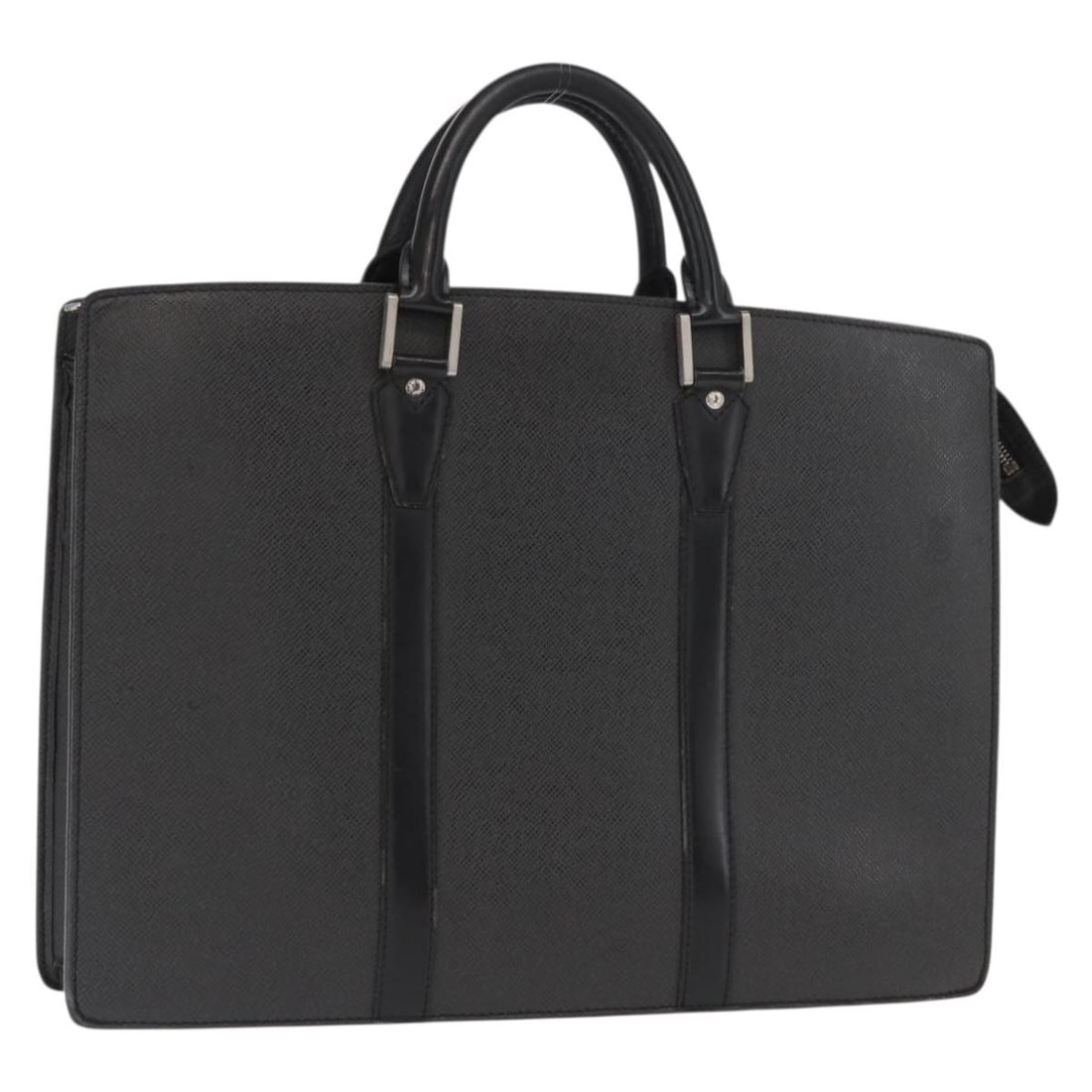 Louis Vuitton Ardoise Taiga Leather Rozan Porte Documents Bag M30052: Louis Vuitton Ardoise Taiga Leather Rozan Porte Documents Bag M30052 This Louis Vuitton Taiga Porte Documents Rozan Bag in Ardoise color is crafted from Taiga leather and features a structured design