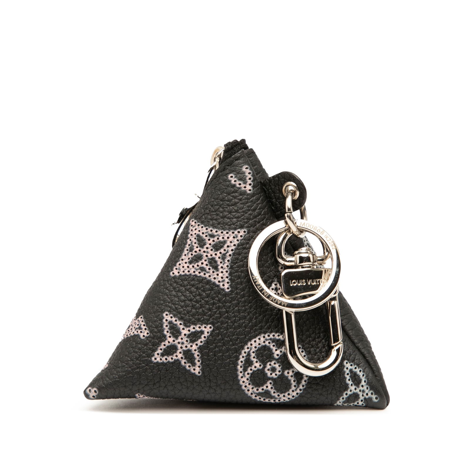 Louis Vuitton Monogram Mahina Berlingo Key Pouch Black Leather: Louis Vuitton Monogram Mahina Berlingo Key Pouch Black Leather The Louis Vuitton Monogram Mahina Berlingo Key Pouch is a chic accessory crafted from high-quality leather. This stylish pouch features a