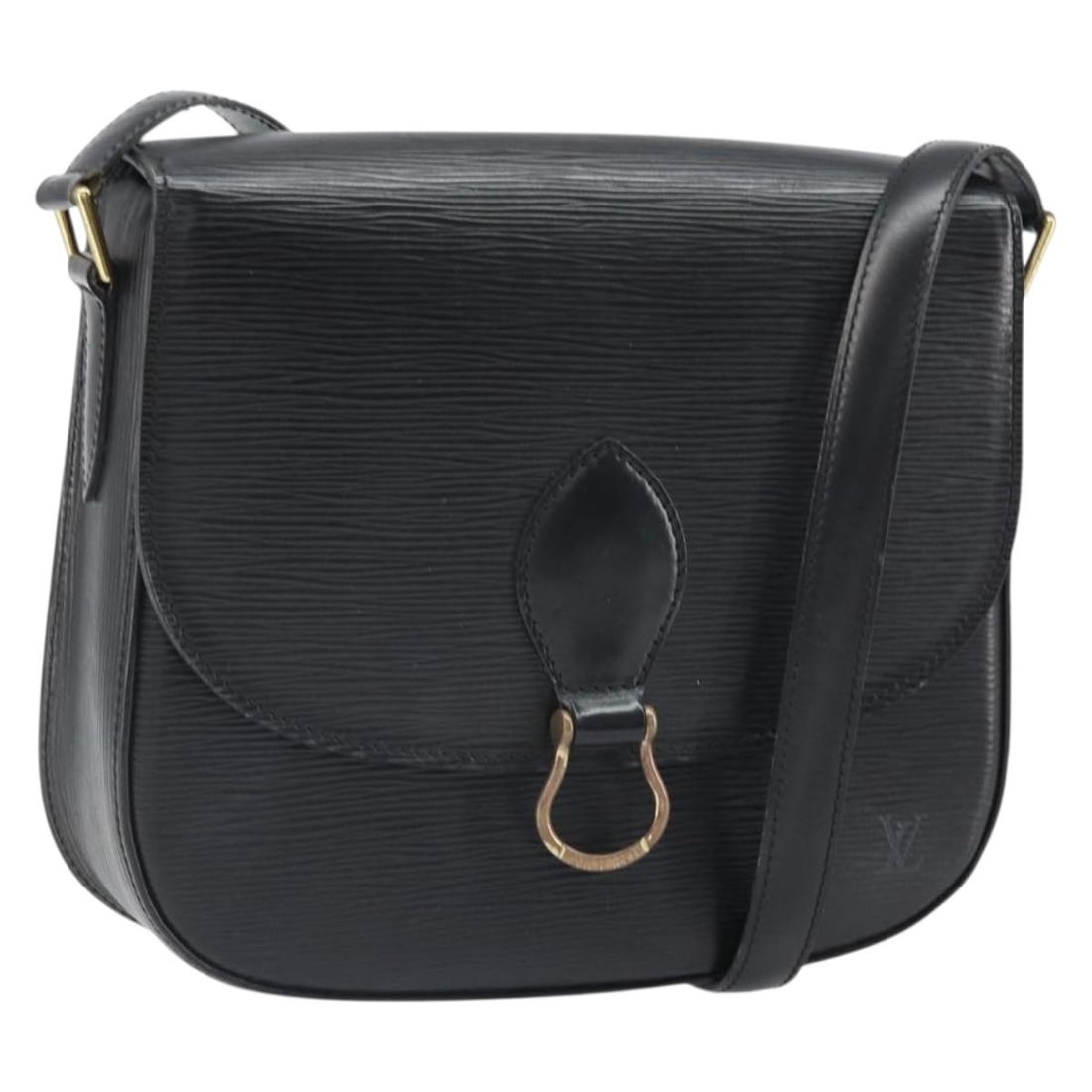 Louis Vuitton Epi Leather Saint Cloud GM Black Shoulder Bag M52192 (1 of 18)