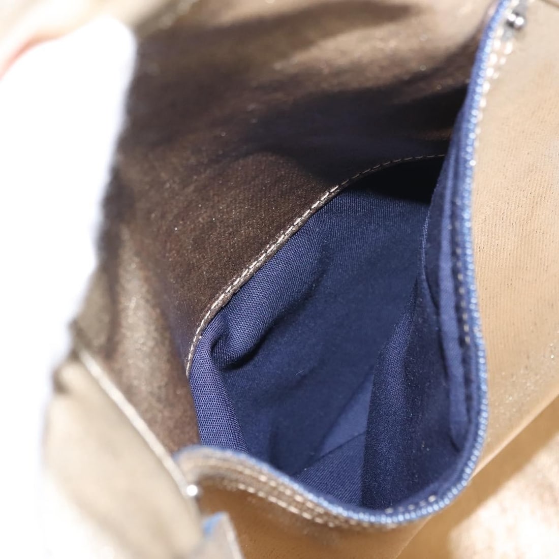 LOUIS VUITTON Gold Coated Denim Pants Italy Auth 128537 - 7