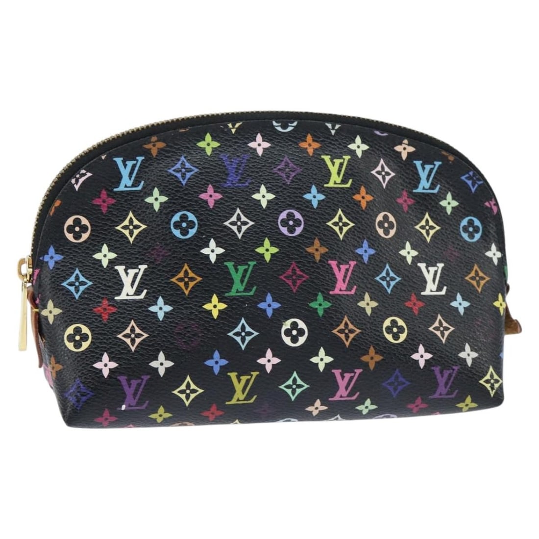 Louis Vuitton Multicolor Monogram Canvas Cosmetic Pouch 17cm: Louis Vuitton Multicolor Monogram Canvas Cosmetic Pouch 17cm This pre-owned Louis Vuitton Cosmetic Pouch features the iconic Monogram Multicolor canvas in black. Designed for women, it offers compact