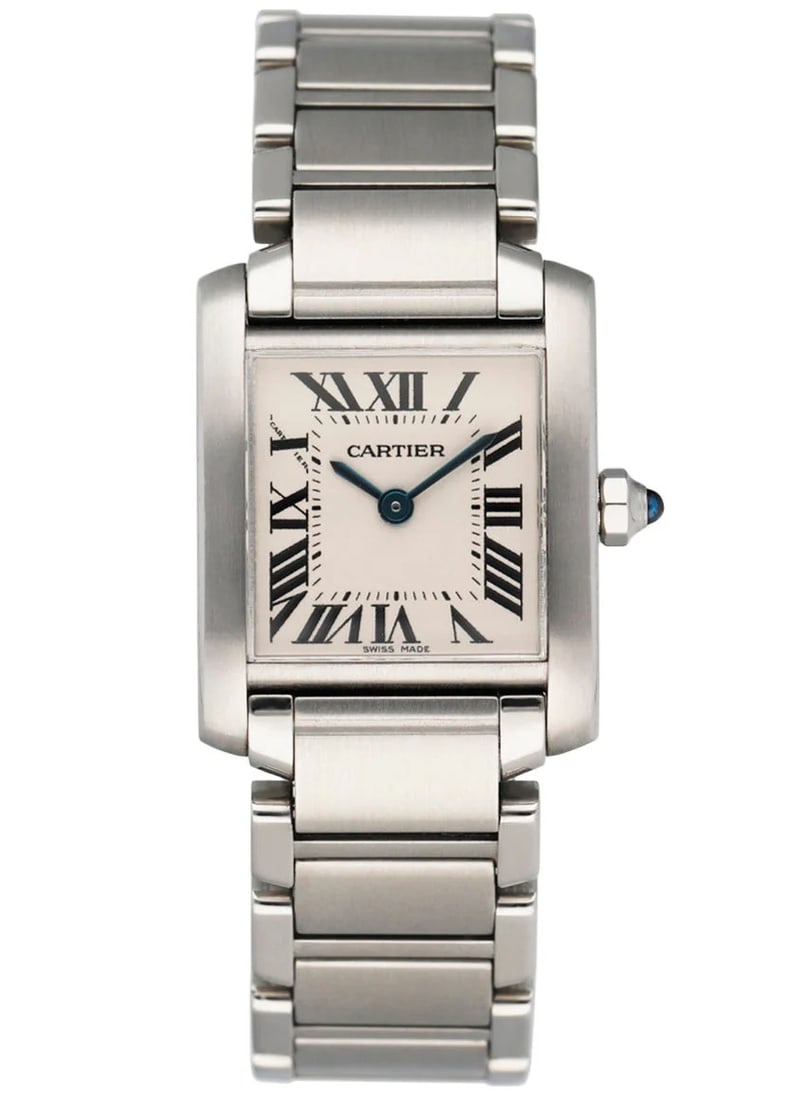 Cartier Tank Francaise Ref 2384 Stainless Steel Watch with 2004 Papers (1 of 5)