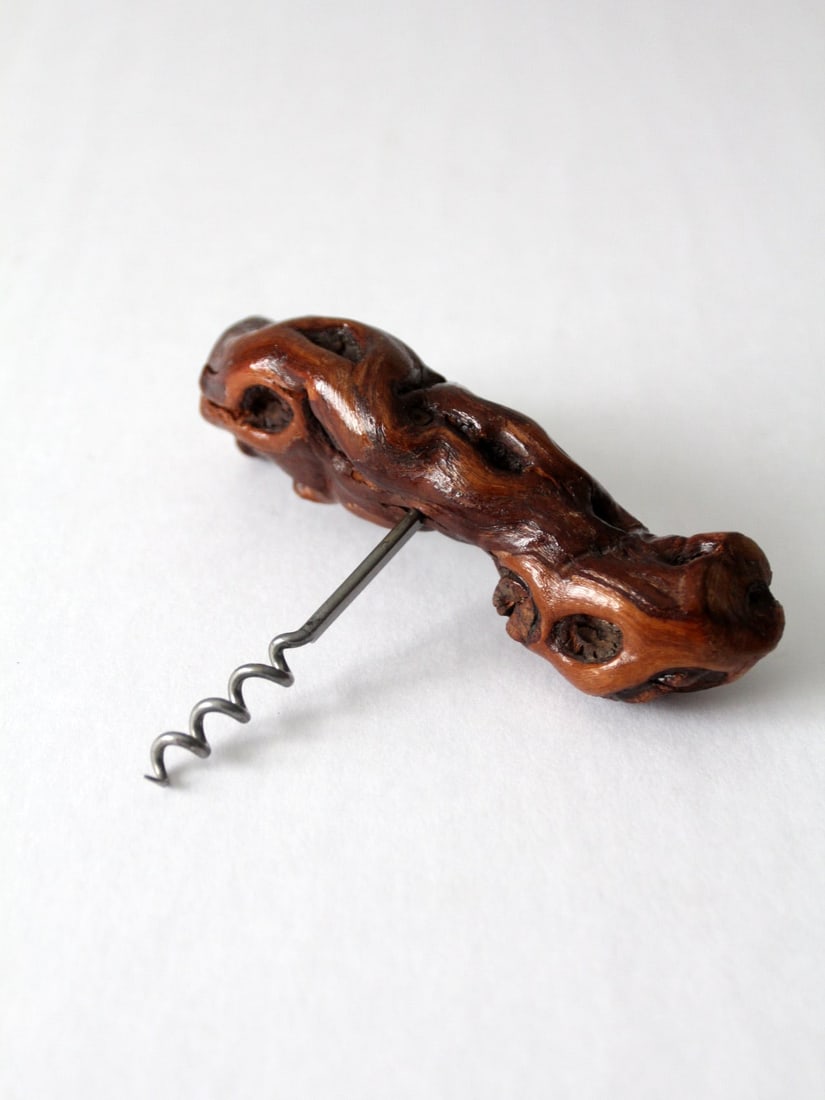 Elegant Vintage Burlwood Corkscrew with Unique Grain Patterns (1 of 8)