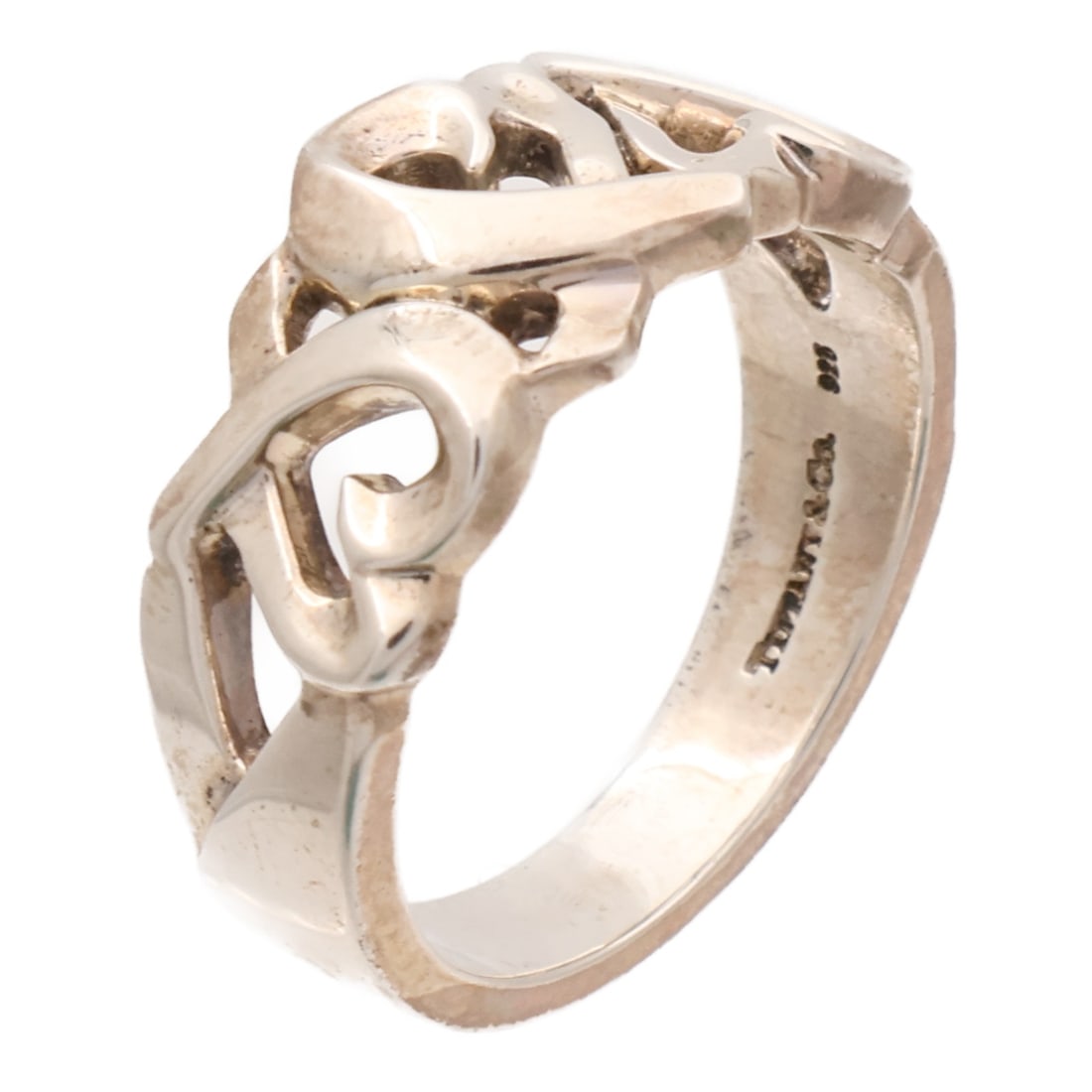 Paloma Picasso Silver 925 Ring by Tiffany & Co Size 6.75: Paloma Picasso Silver 925 Ring by Tiffany & Co Size 6.75 This Tiffany & Co. Paloma Picasso ring is crafted from 925 sterling silver and features a sleek, silver design. The ring is a US size 6.75 and