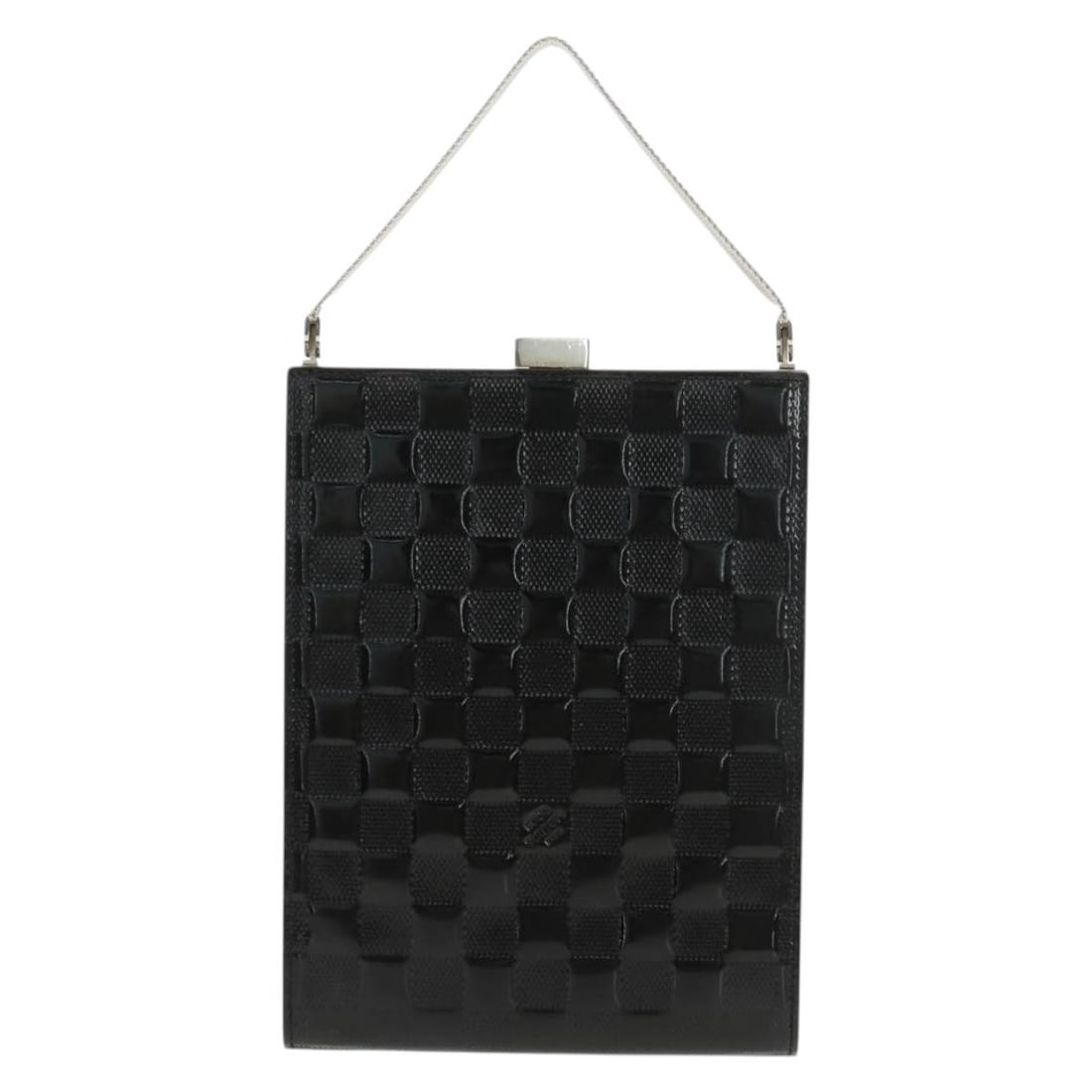 Louis Vuitton Saint Ange Black Patent Leather Handbag from Spain: Louis Vuitton Saint Ange Black Patent Leather Handbag from Spain The Louis Vuitton Saint Ange Handbag in black Damier Vernis patent leather is crafted for a refined, feminine look. This handbag featur