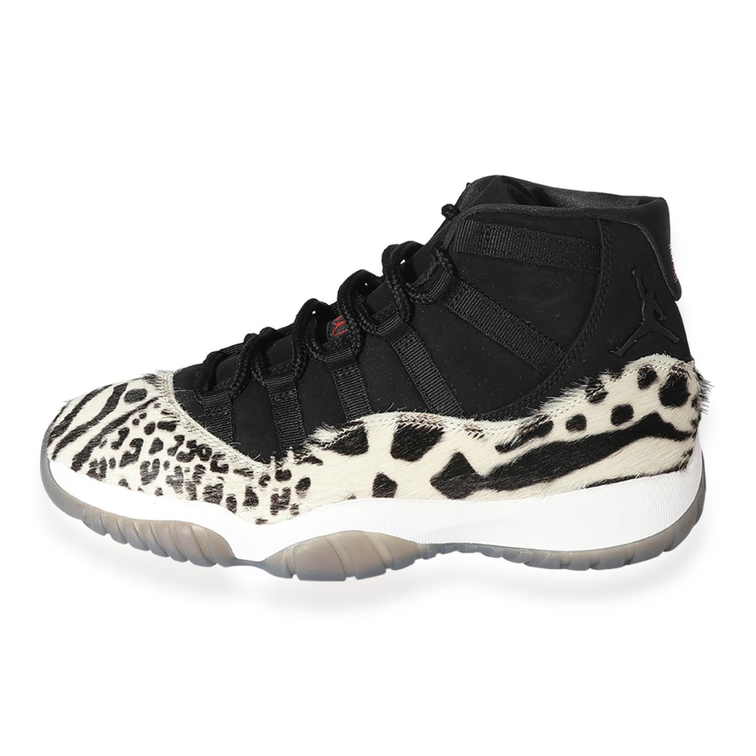 Women's Air Jordan 11 Animal Instinct Suede and Pony Calfskin Sneakers: Women's Air Jordan 11 Animal Instinct Suede and Pony Calfskin Sneakers The Wmns Air Jordan 11 Retro 'Animal Instinct' is a women's lifestyle sneaker featuring a combination of suede and pony-style cal