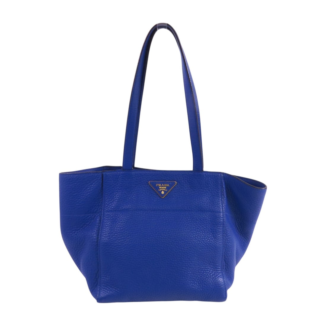 Prada Blue Calfskin BR5092 Shoulder Bag Italian Leather Handbag: Prada Blue Calfskin BR5092 Shoulder Bag Italian Leather Handbag This PRADA shoulder bag features a sleek blue calfskin leather exterior, offering a stylish and versatile accessory. Crafted in Italy, t