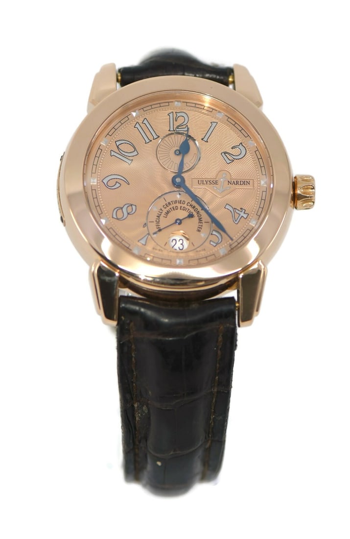 Ulysse Nardin Limited Edition 18K Rose Gold Automatic Watch 272-82 (1 of 5)