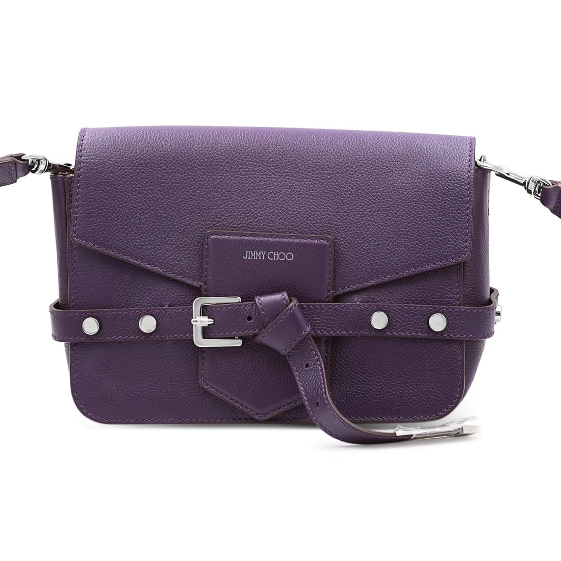 Jimmy Choo Lexie Amethyst Purple Leather Crossbody Handbag: Jimmy Choo Lexie Amethyst Purple Leather Crossbody Handbag Elevate your accessory collection with the Jimmy Choo Lexie Amethyst Purple Leather Crossbody Bag. This stylish handbag features a vibrant am