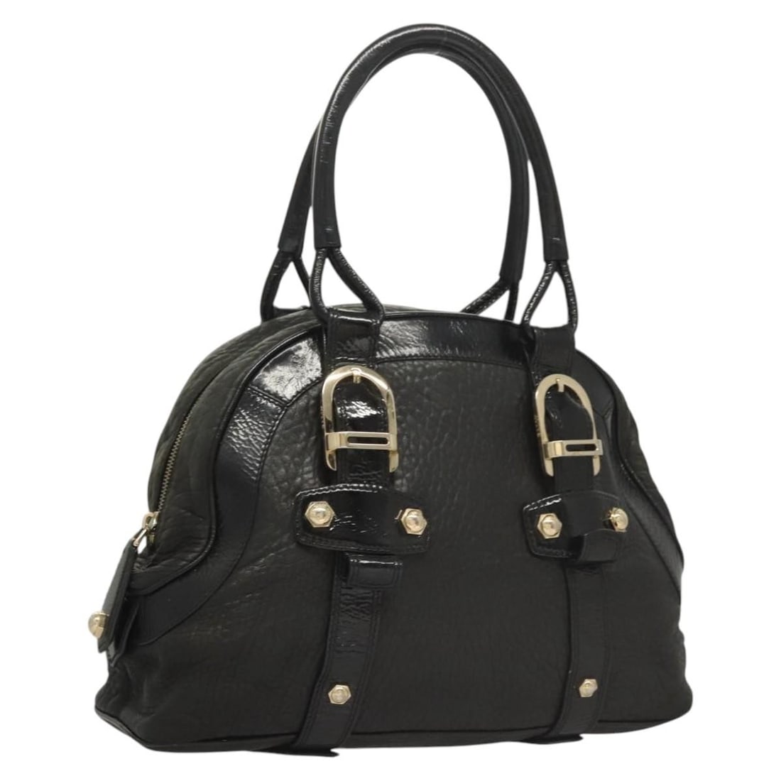 Black Leather Shoulder Bag by Bally Vintage Model: Black Leather Shoulder Bag by Bally Vintage Model This vintage Bally shoulder bag is crafted from black leather and designed for women. It features a spacious interior with pockets and metal fittings.