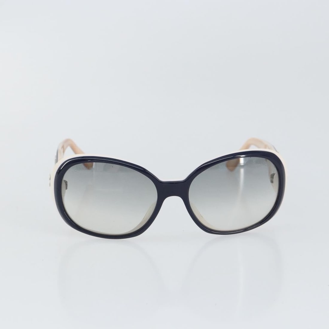 Chanel White Plastic Camelia Sunglasses for Women (1 of 13)