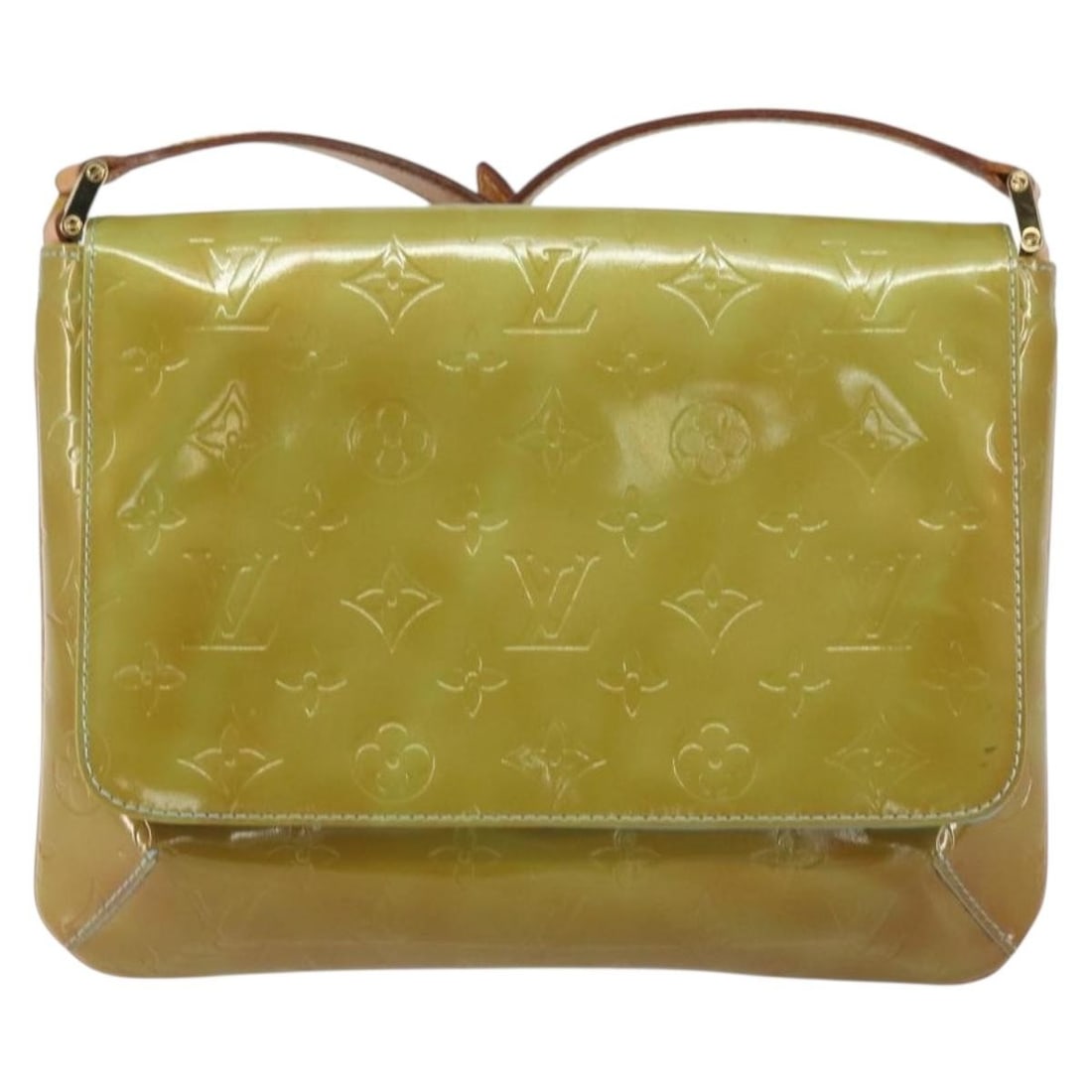Louis Vuitton Thompson Street Yellow Patent Leather Shoulder Bag: Louis Vuitton Thompson Street Yellow Patent Leather Shoulder Bag This Louis Vuitton Thompson Street Handbag features the signature Monogram Vernis in yellow patent leather. Designed for women, the bag