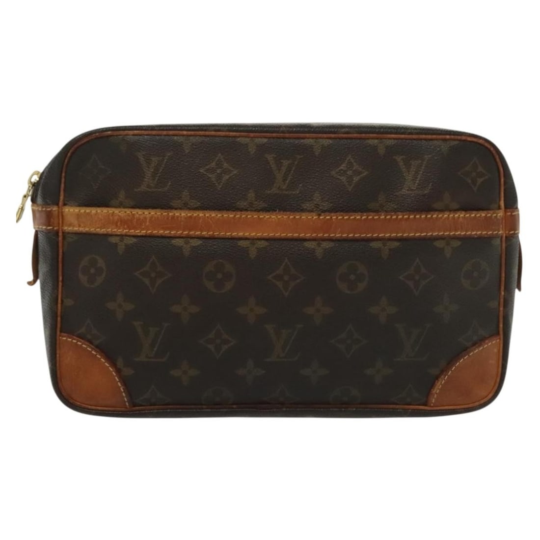 Compiegne Brown Canvas Bag by Louis Vuitton Unisex 28cm: Compiegne Brown Canvas Bag by Louis Vuitton Unisex 28cm The Louis Vuitton Compiegne is a unisex pouch crafted from brown canvas. It features a spacious interior and classic design, making it a versati