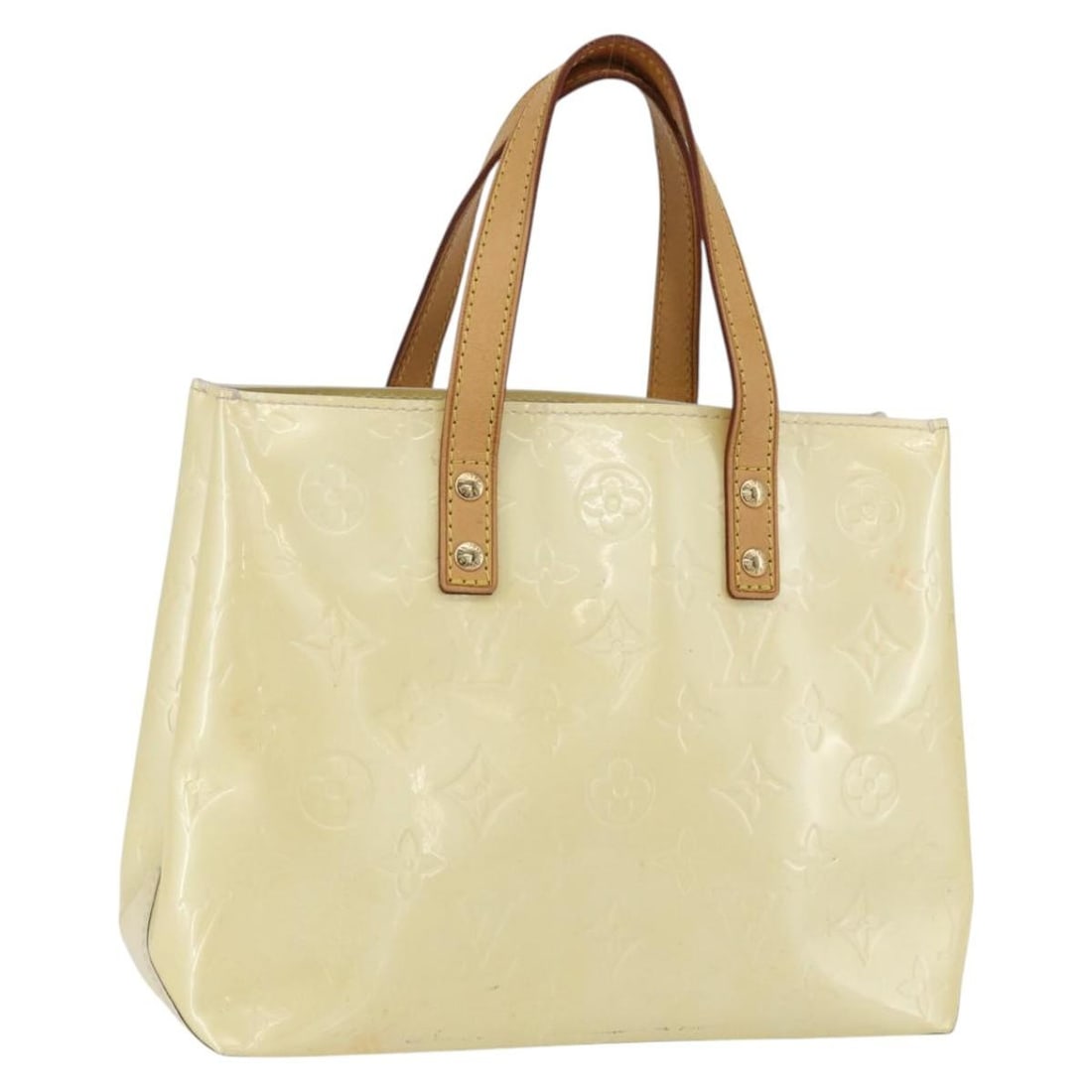 LOUIS VUITTON Monogram Vernis Reade PM Hand Bag Perle M91336 Auth: LOUIS VUITTON Monogram Vernis Reade PM Hand Bag Perle M91336 Auth This elegant LOUIS VUITTON Monogram Vernis Reade PM Hand Bag in a beautiful Perle color is a chic accessory for any occasion. Crafted