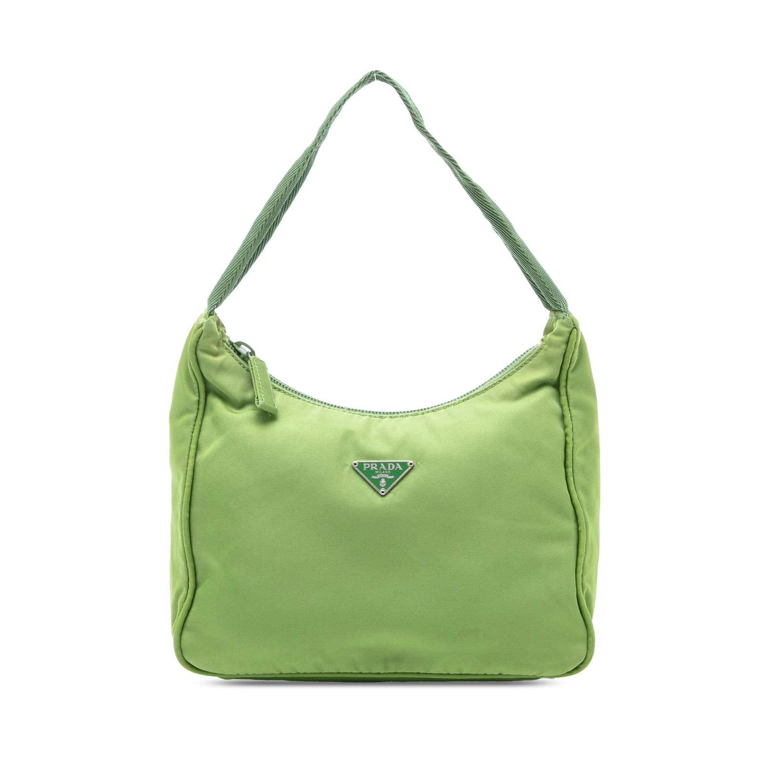 Green Prada Tessuto Nylon Shoulder Bag from Italy (1 of 6)