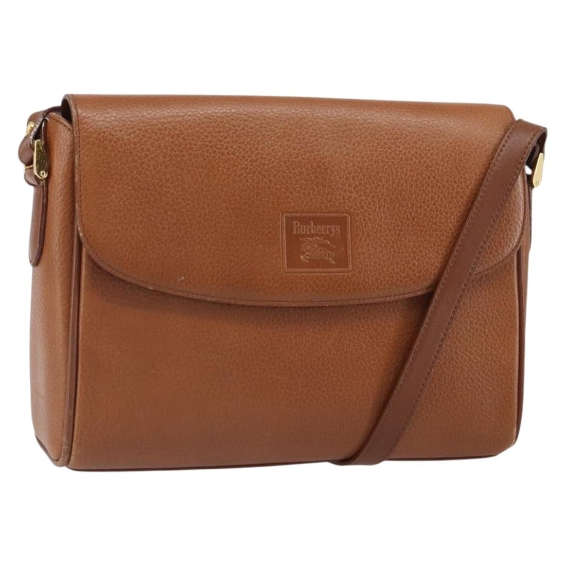 Burberrys Brown Leather Shoulder Bag with Adjustable Strap (1 of 18)