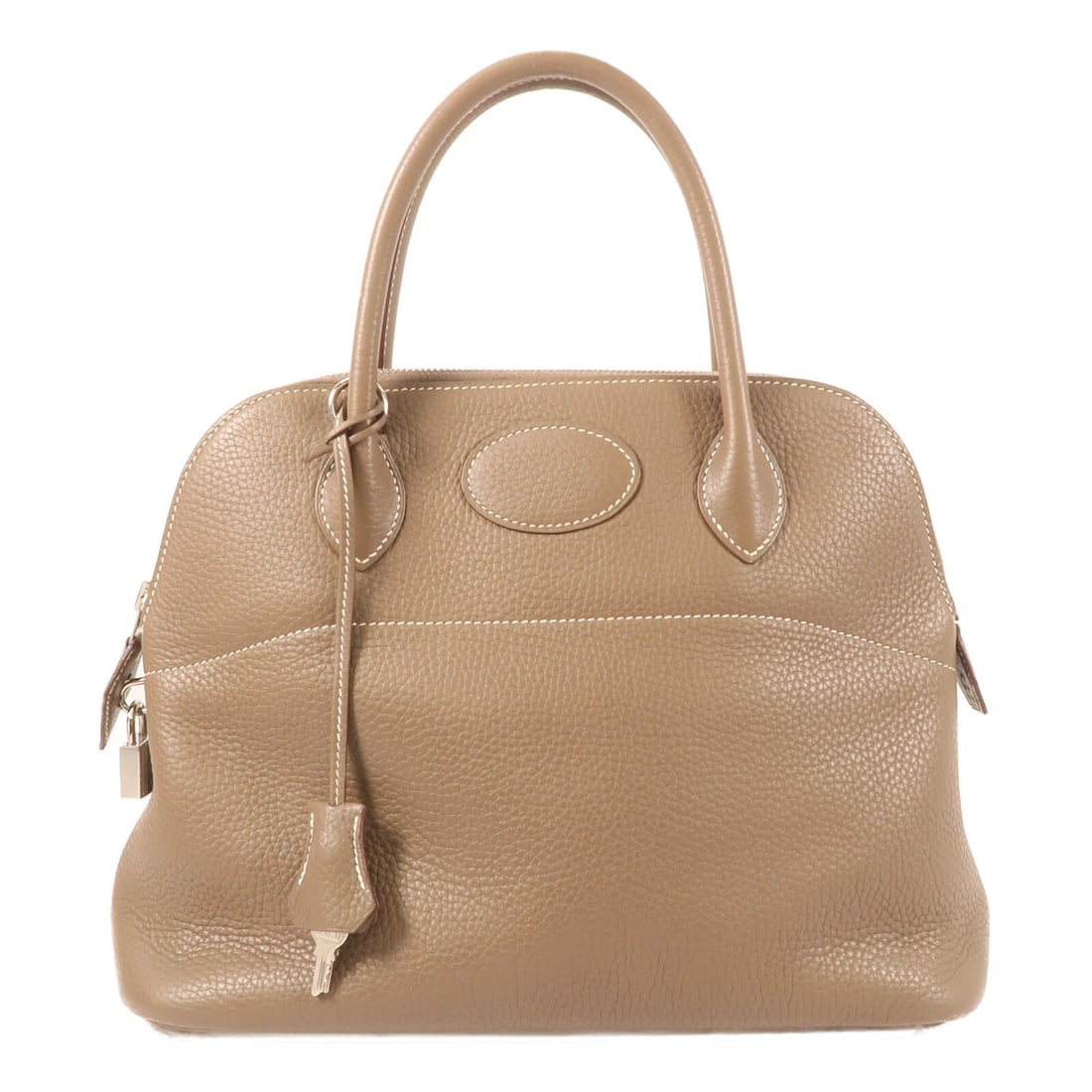 Hermes Bolide 31 Gray Clemence Calfskin Shoulder Bag with Palladium Hardware (1 of 14)