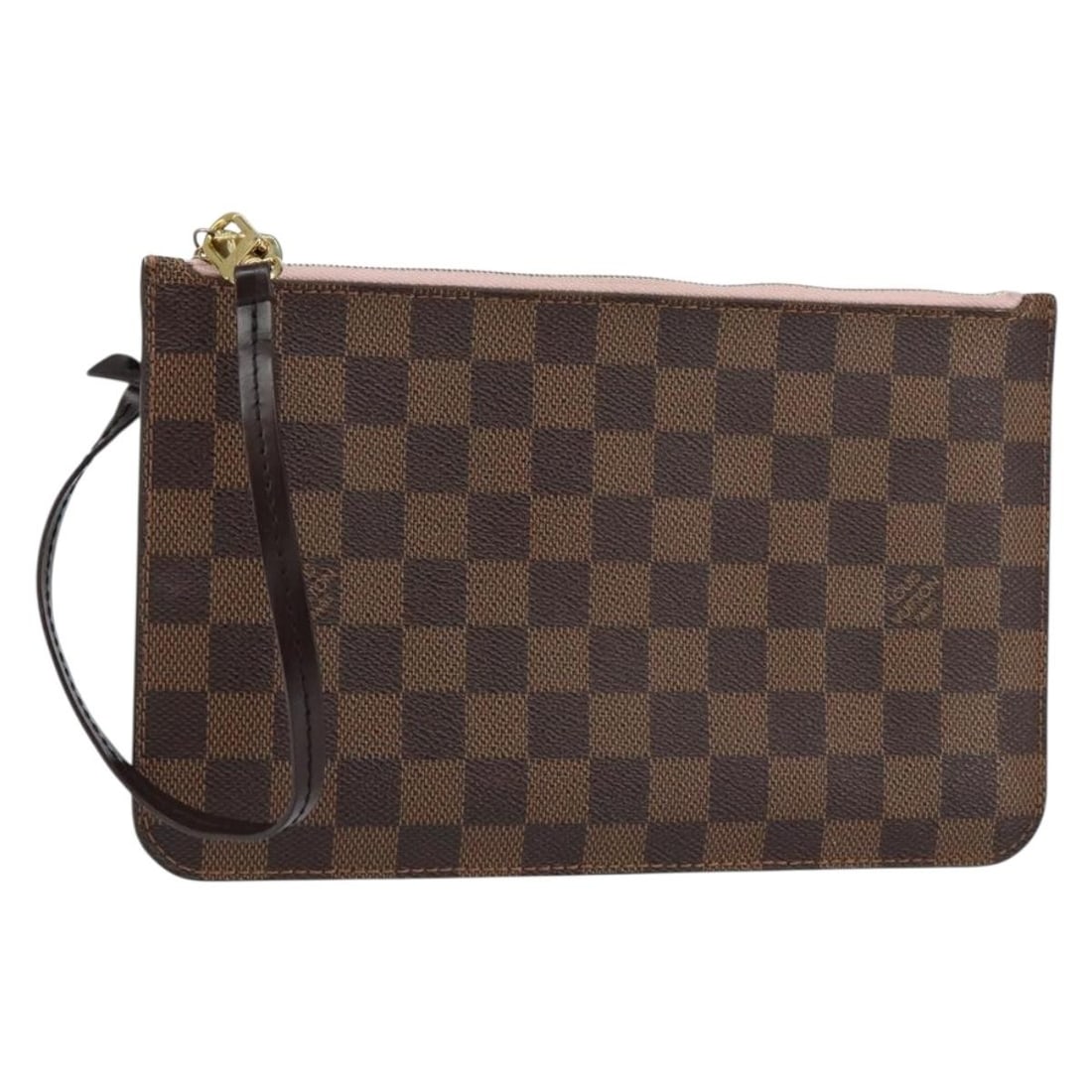 LOUIS VUITTON Damier Ebene Neverfull MM Accessory Pouch Auth MS4159: LOUIS VUITTON Damier Ebene Neverfull MM Accessory Pouch Auth MS4159 This LOUIS VUITTON Damier Ebene Neverfull MM Accessory Pouch is a stylish and practical addition to your collection. Crafted in Fran