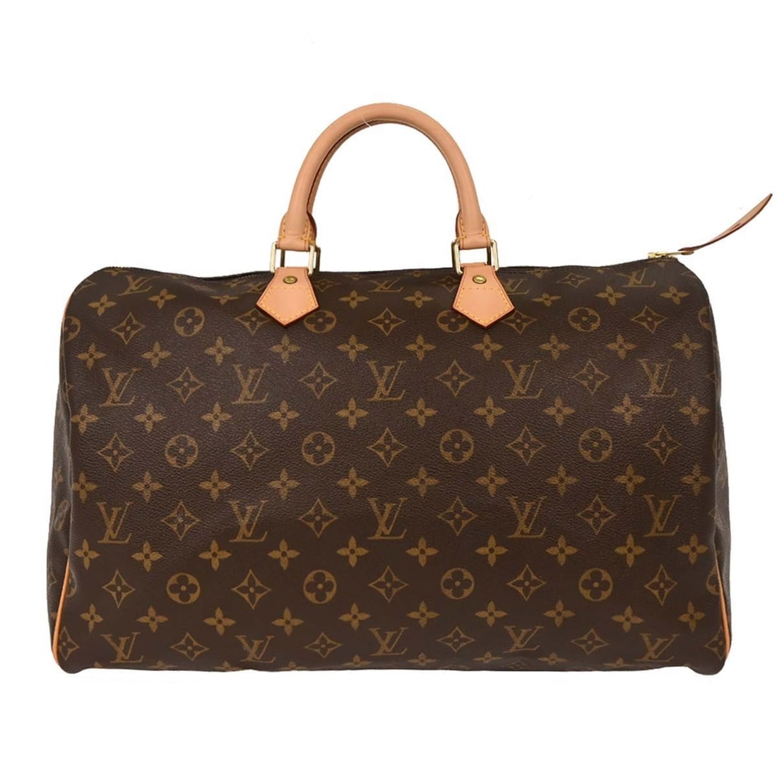 Louis Vuitton Monogram Speedy 40 Duffle Handbag M41522 Brown Canvas (1 of 10)