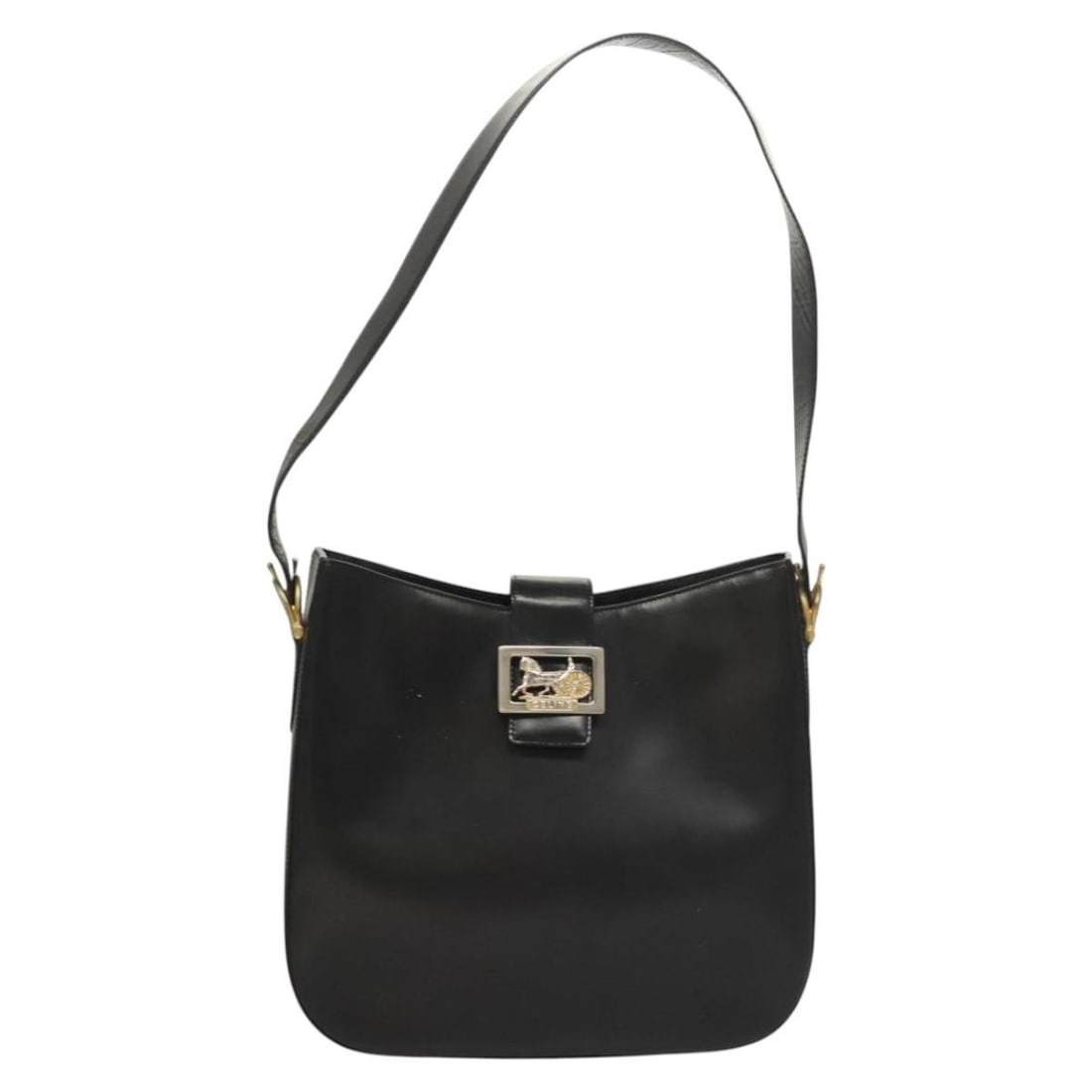 Celine Horse Carriage Black Leather Shoulder Bag (1 of 18)