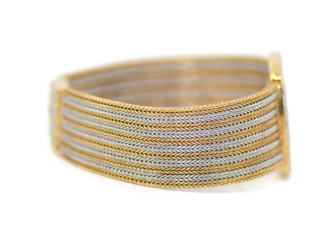 Chopard Happy Diamonds 18K Tri-Color Gold Quartz Watch 2186 with Box - 3