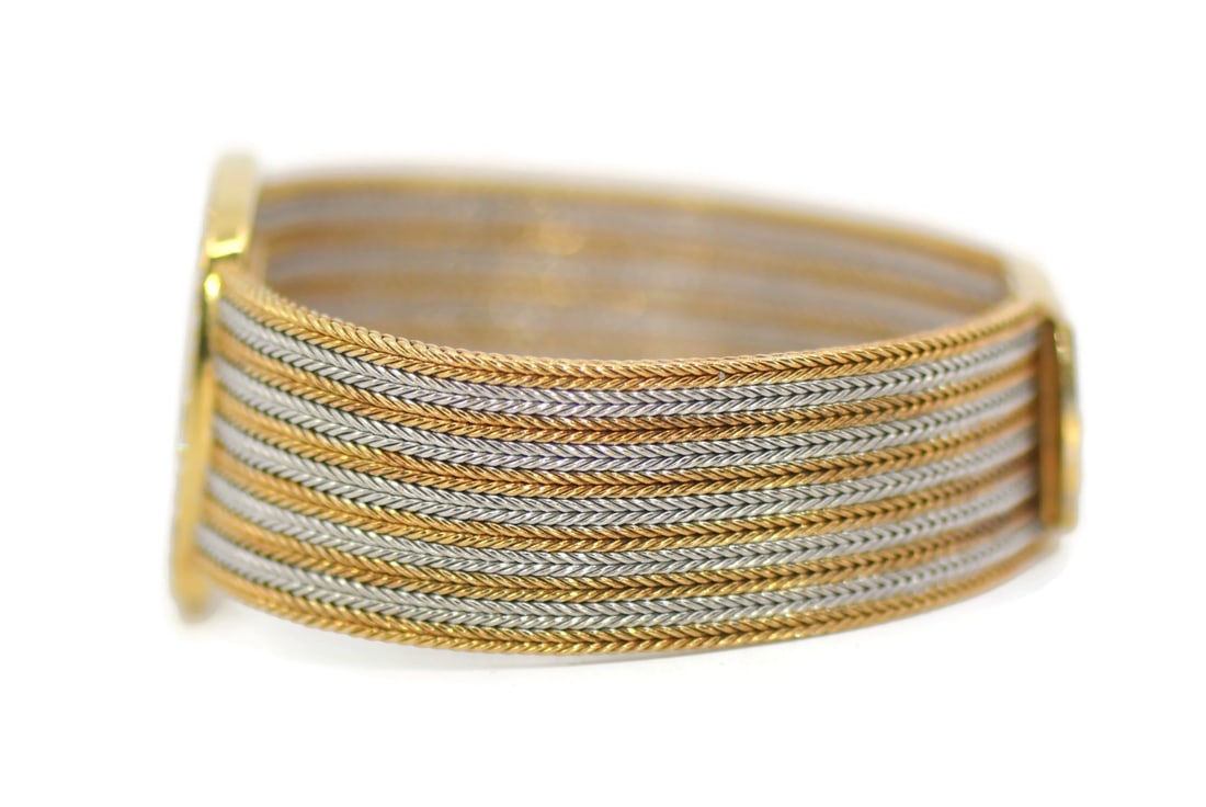 Chopard Happy Diamonds 18K Tri-Color Gold Quartz Watch 2186 with Box - 4