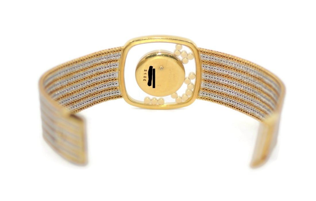 Chopard Happy Diamonds 18K Tri-Color Gold Quartz Watch 2186 with Box - 5