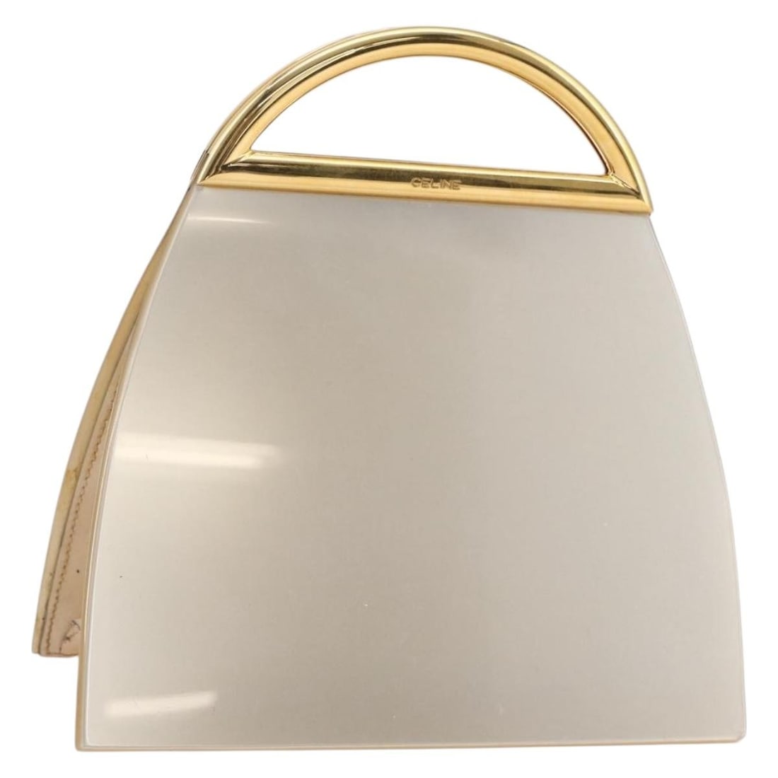 Plastic Champagne Gold CELINE Handbag Made in Italy with Dust Bag (1 of 18)