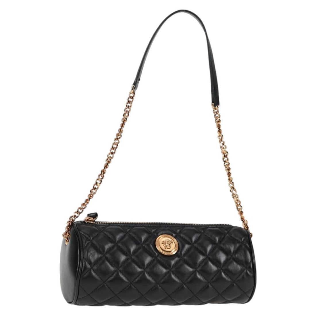Black Leather Shoulder Bag by Versace Medusa 23cm (1 of 18)