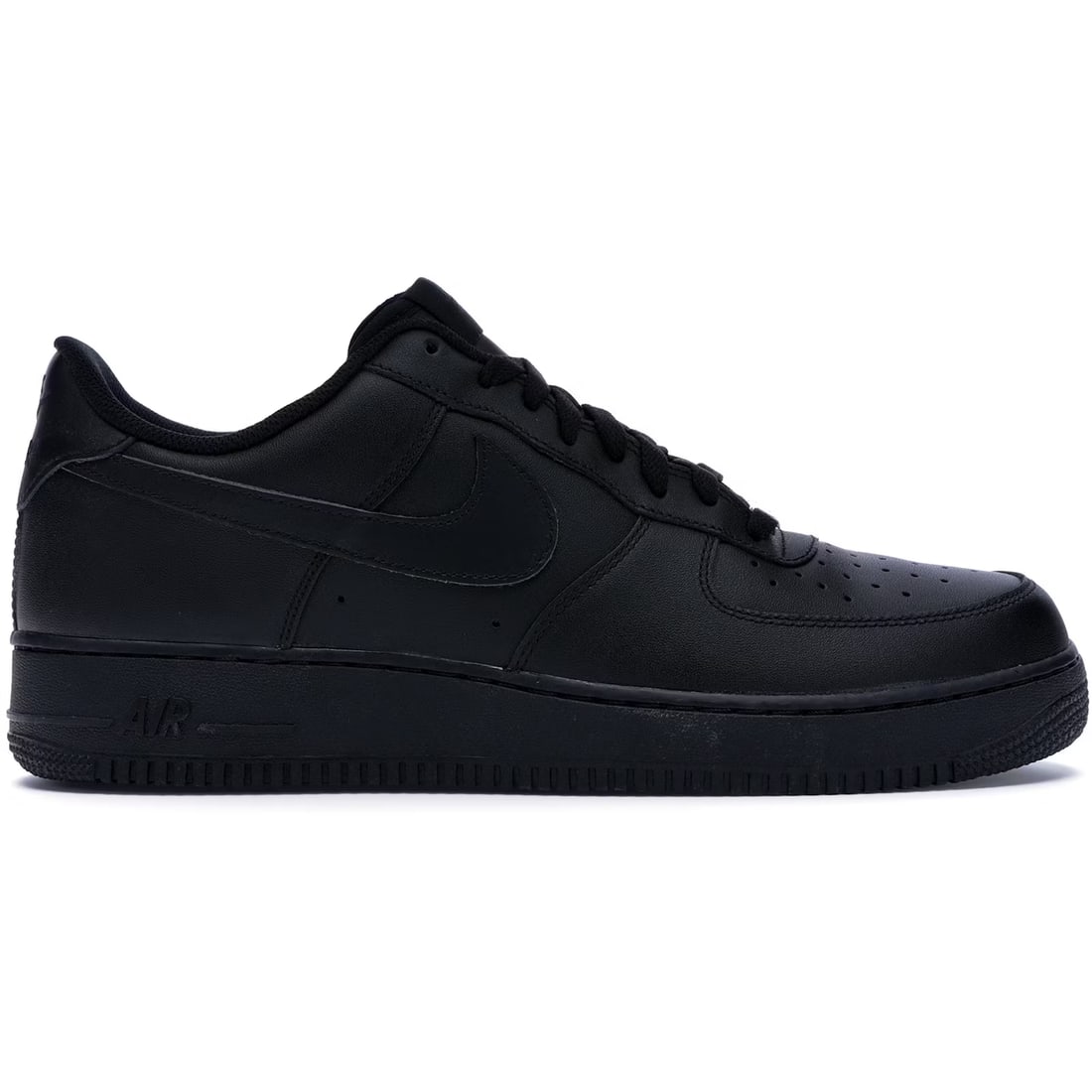 Air Force 1 Low 07 Black Sneakers by Nike: Air Force 1 Low 07 Black Sneakers by Nike Authentic Nike Air Force 1 Low '07 sneakers in black. This pair is un-used and in unworn condition. Men's size 8.5 and women's size 10. Specifications Brand: