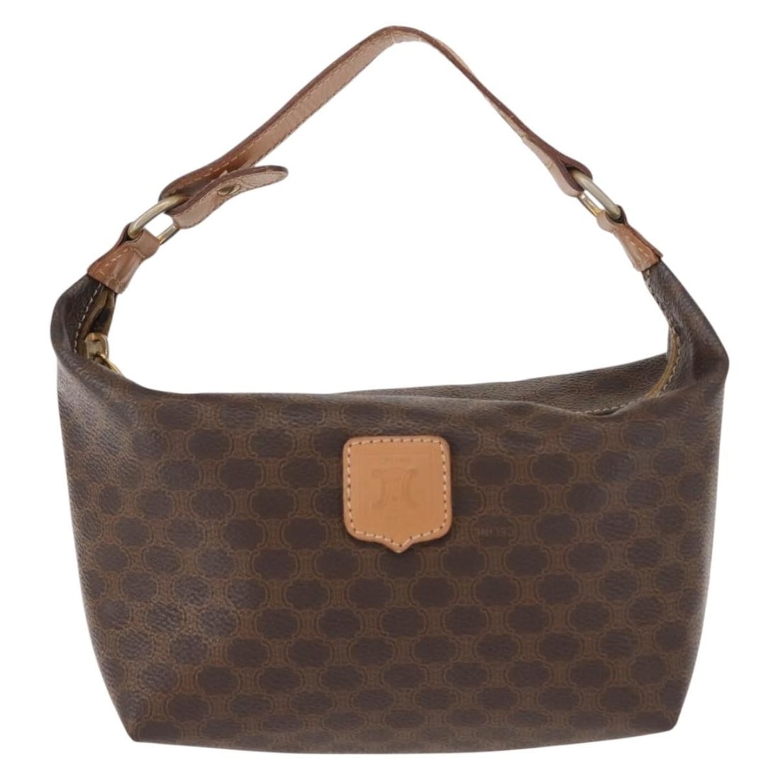 Celine Macadam Brown Canvas Vintage Women's Handbag Italy (1 of 18)