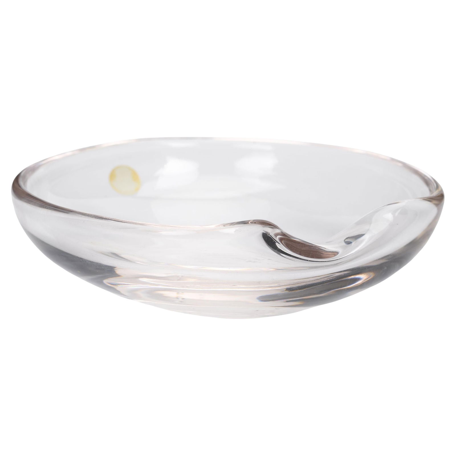 Tiffany & Co. Elsa Peretti Organic Glass Ashtray 5.25 Inch: Tiffany & Co. Elsa Peretti Organic Glass Ashtray 5.25 Inch This exquisite glass ashtray by Elsa Peretti for Tiffany & Co. features a signature organic shape that adds a touch of elegance to any decor.