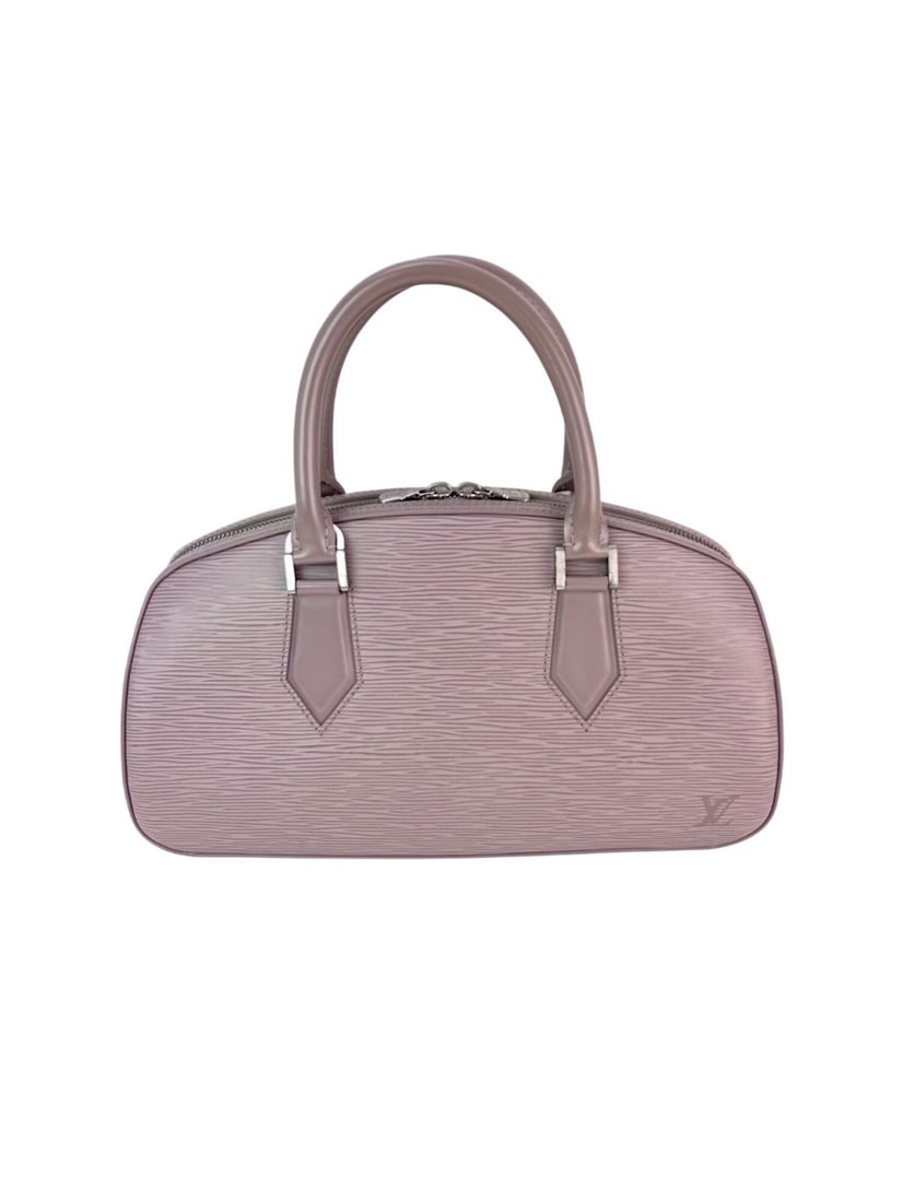 Louis Vuitton Epi Jasmin Grey Leather Satchel Handbag: Louis Vuitton Epi Jasmin Grey Leather Satchel Handbag This Louis Vuitton Epi Jasmin handbag is a stylish accessory perfect for casual travel. Crafted from durable leather in a sophisticated grey, it f
