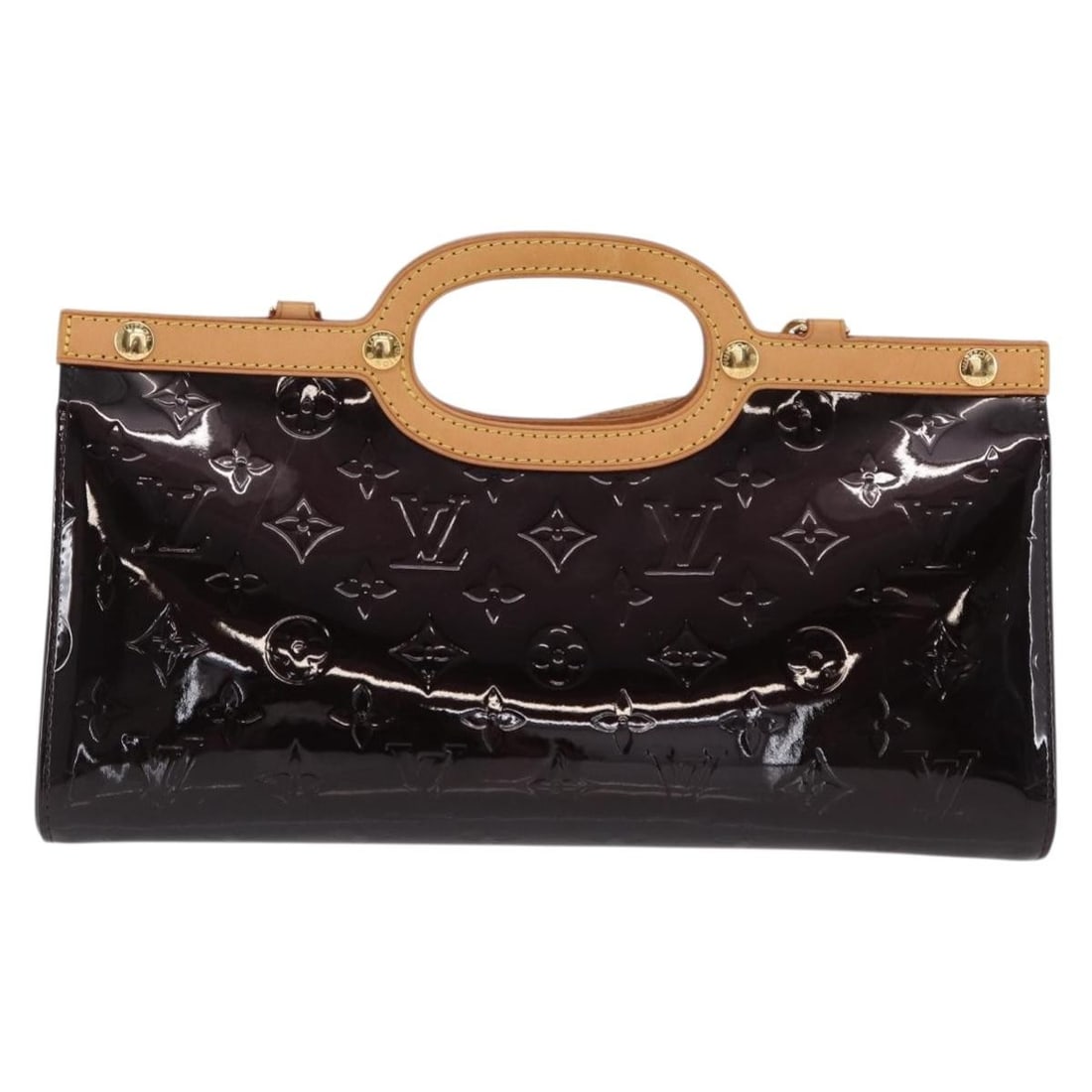 Louis Vuitton Patent Leather Roxbury Drive Burgundy Handbag: Louis Vuitton Patent Leather Roxbury Drive Burgundy Handbag The Louis Vuitton Roxbury Drive Handbag in burgundy patent leather offers a sophisticated design suited for female users. This handbag featu