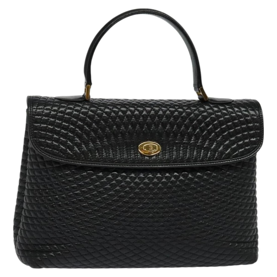 Bally Black Quilted Leather Vintage Women's Handbag Italy: Bally Black Quilted Leather Vintage Women's Handbag Italy This Bally vintage handbag is crafted from black quilted leather and designed for women. Made in Italy, it features a classic silhouette with