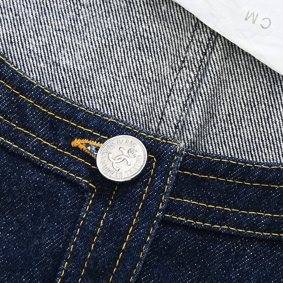 Chanel Vintage Indigo Sleeveless Denim Vest Jacket #40 - 4