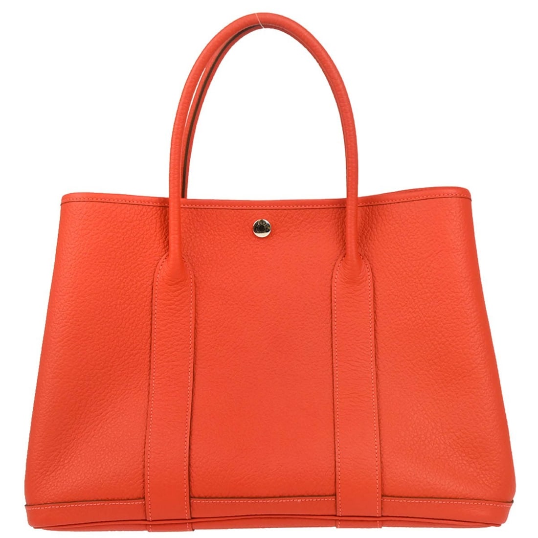 Red Leather Tote Bag Hermes Garden Party 37cm by 26cm by 19cm: Red Leather Tote Bag Hermes Garden Party 37cm by 26cm by 19cm This Hermes Garden Party Tote is crafted from red leather and designed for women. It features a spacious interior ideal for everyday use.