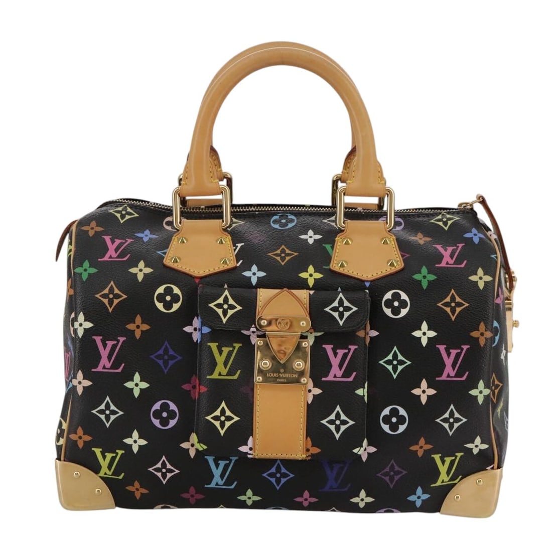 Louis Vuitton Canvas Speedy Purse Multicolor 30cm by 22cm by 18cm (1 of 18)
