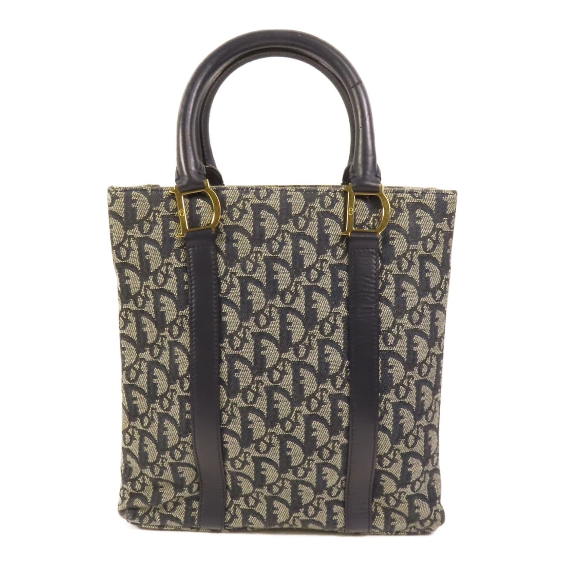 Dior Blue Canvas Tote with Gold Hardware (1 of 15)