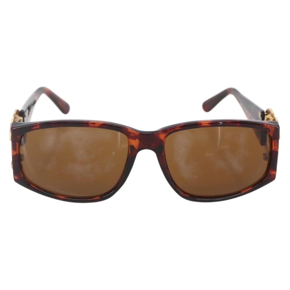 Chanel Brown Plastic Logo CC Women's Sunglasses Italy (1 of 11)