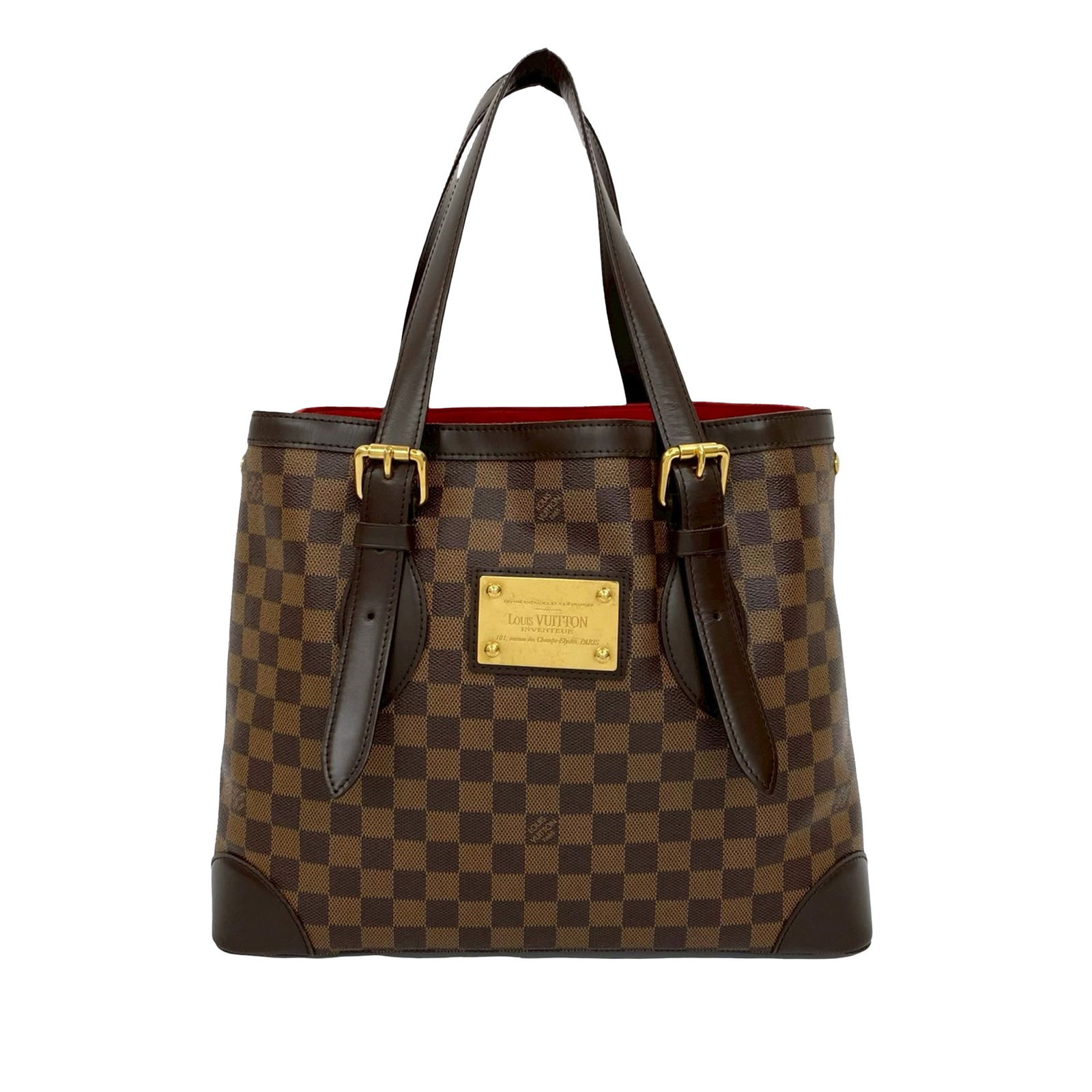 Louis Vuitton Hampstead MM Tote in Damier Ebene Canvas Brown (1 of 15)