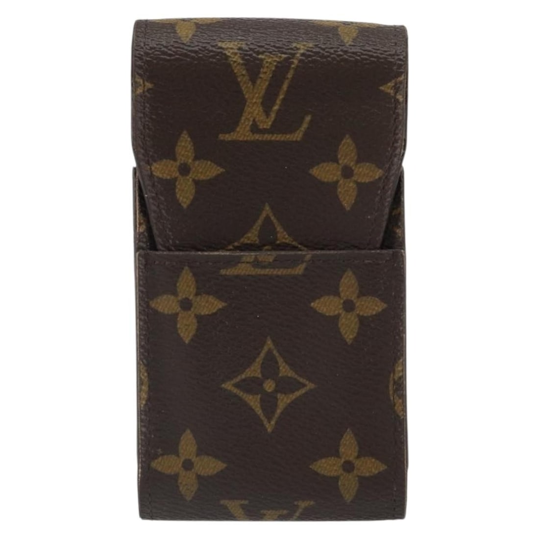 Louis Vuitton Monogram Canvas Etui Cigarette Holder Brown Unisex: Louis Vuitton Monogram Canvas Etui Cigarette Holder Brown Unisex This Louis Vuitton Etui Cigarette Case features the iconic Monogram canvas and is designed for unisex use. The case is brown and crafte