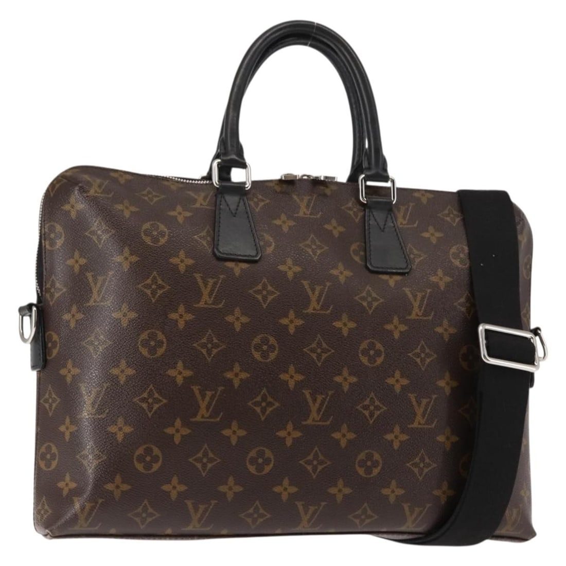 Louis Vuitton Monogram Macassar Porte-Documents Jour Canvas Briefcase (1 of 18)