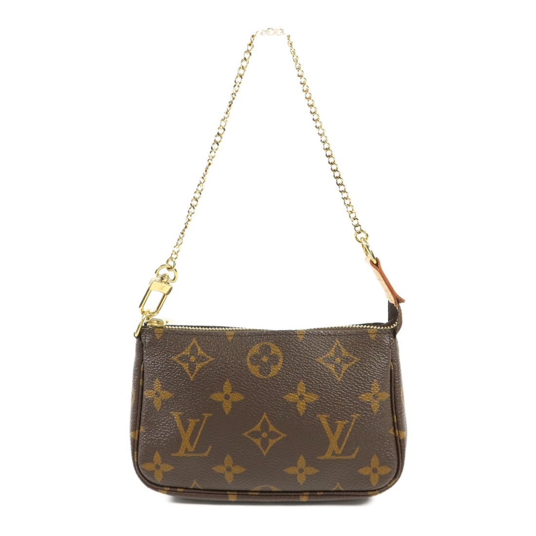LOUIS VUITTON Mini Pochette Accessoires Handbag M58009 Monogram Brown GHW (1 of 14)