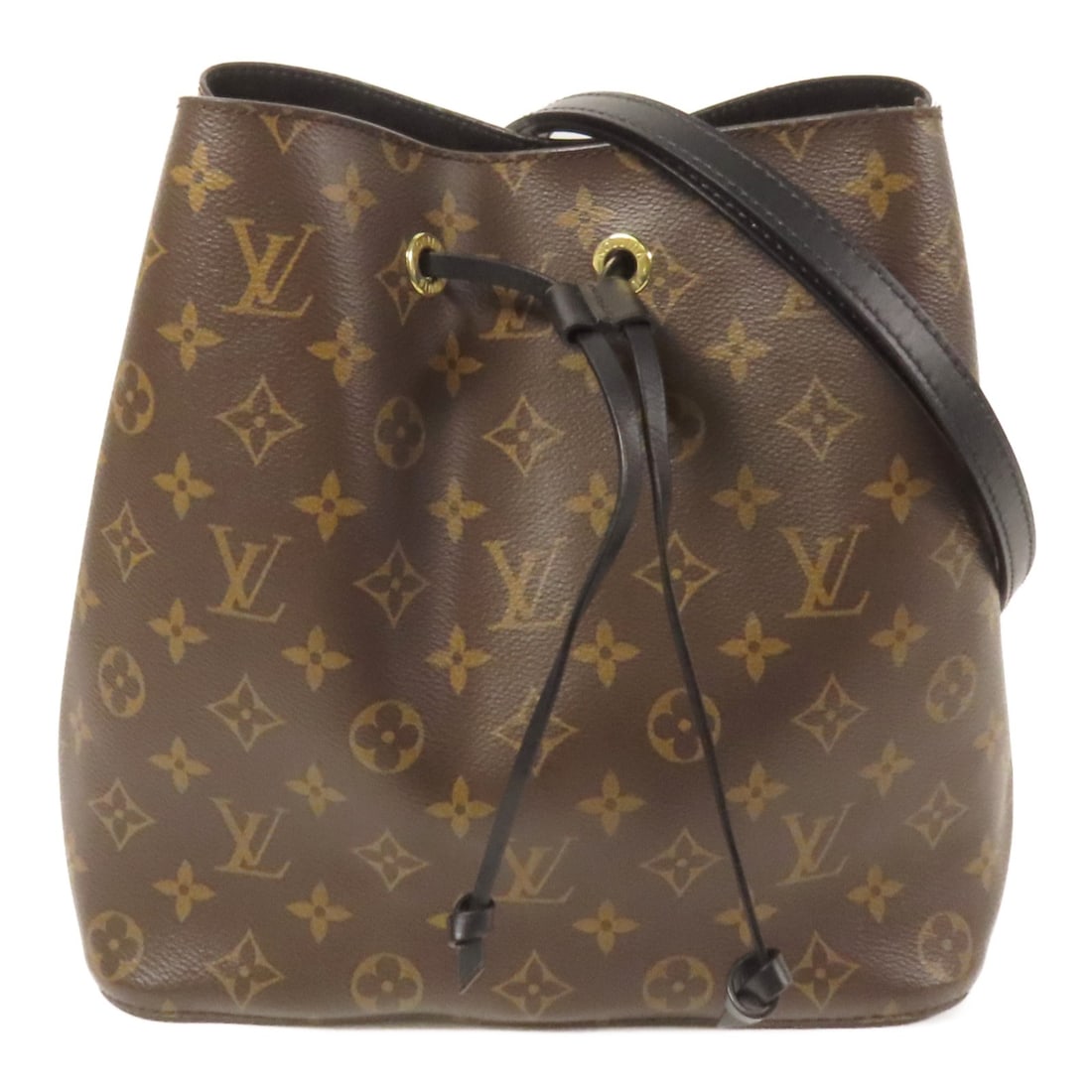 LOUIS VUITTON Neo Noe MM Brown Monogram Shoulder Bag GHW M44020 (1 of 13)